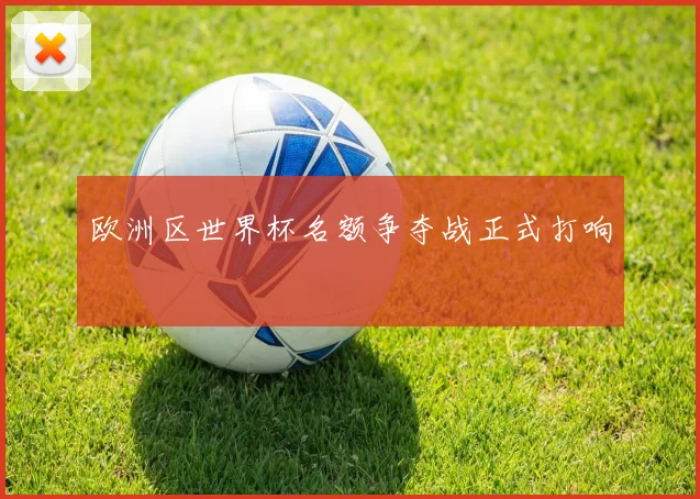 欧洲区世界杯名额争夺战正式打响